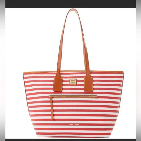 Dooney & Bourke Sullivan Coated Cotton Tote - Red - Picture 1 of 5